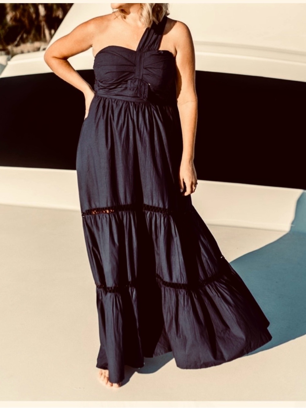 Southern Frock Elle Maxi Dress - Black XS